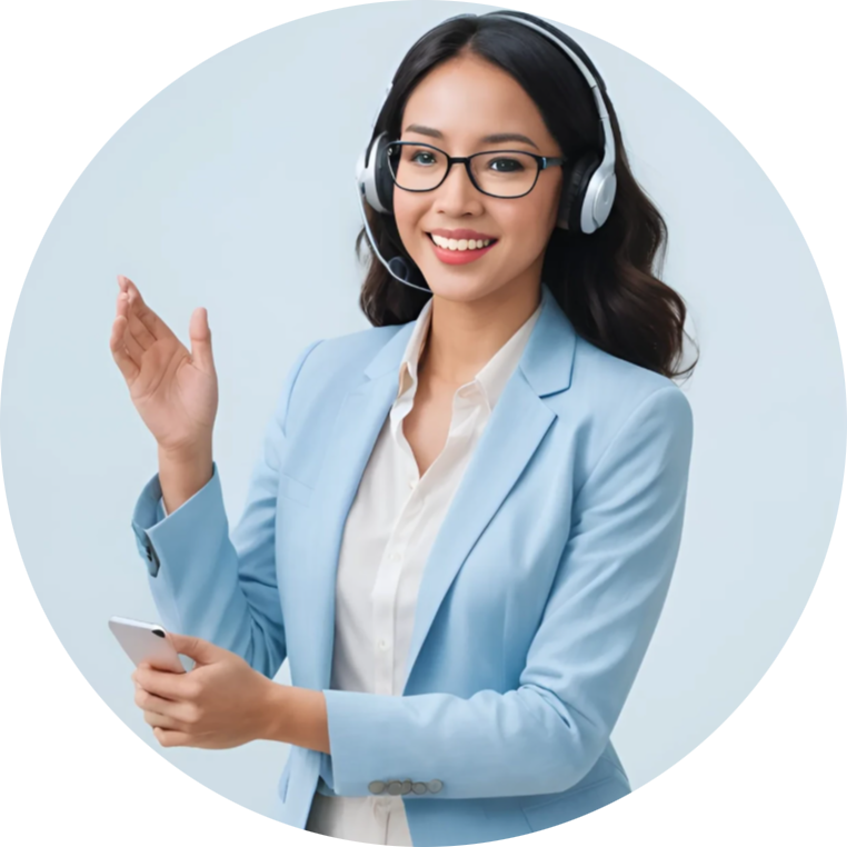 Professional integration specialist with headset - VoisSync system integration